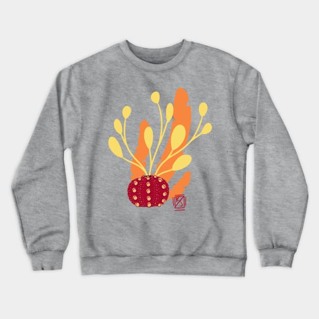 Dried Urchin and Seaweed Crewneck Sweatshirt by Pastel.Punkk